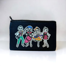 Load image into Gallery viewer, Black Canvas Zipper Bags