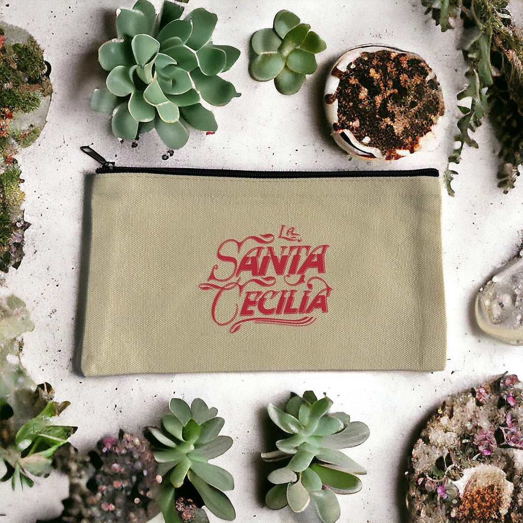 *NEW* La Santa Cecilia Cream Canvas Zipper Bags